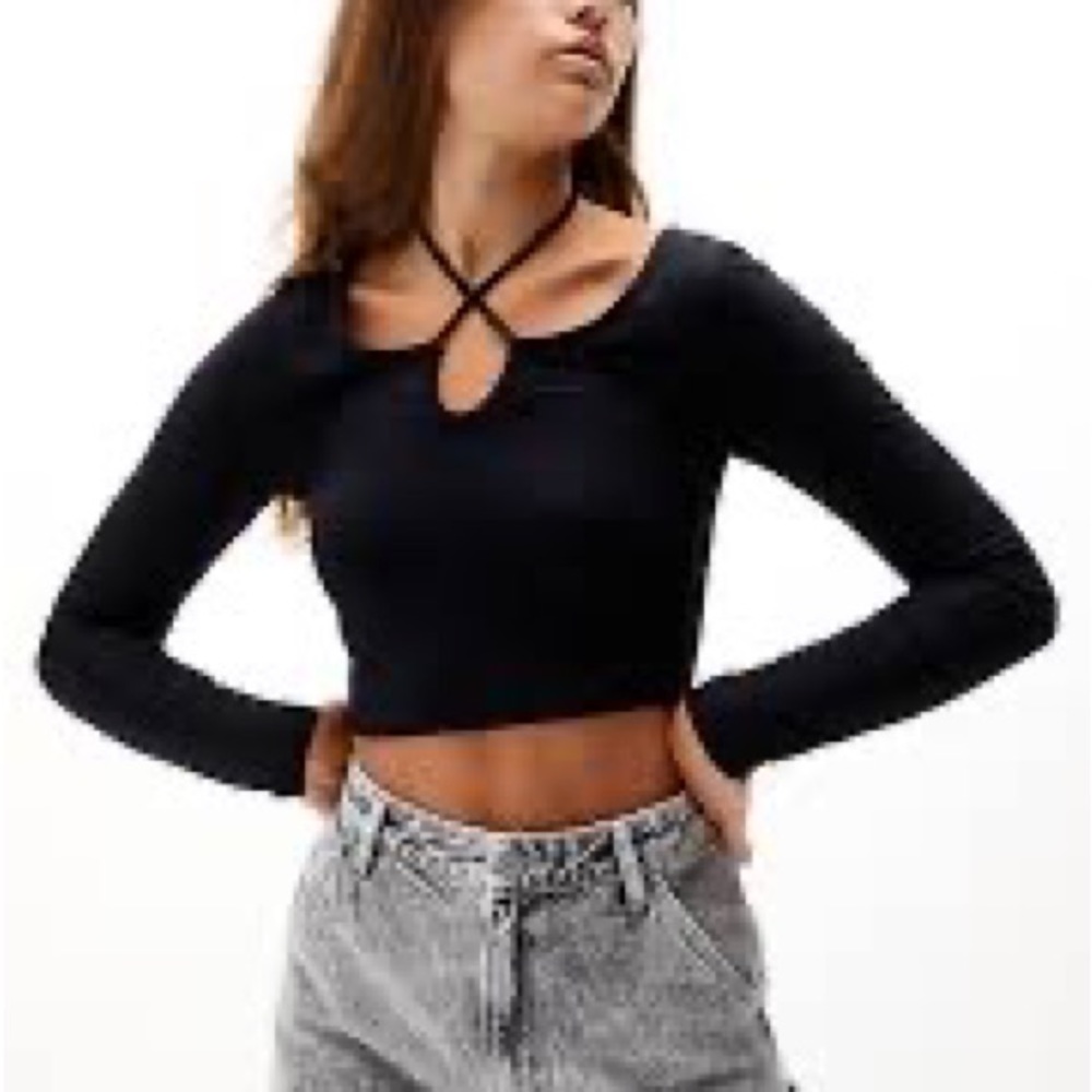 pacsun black empathy top